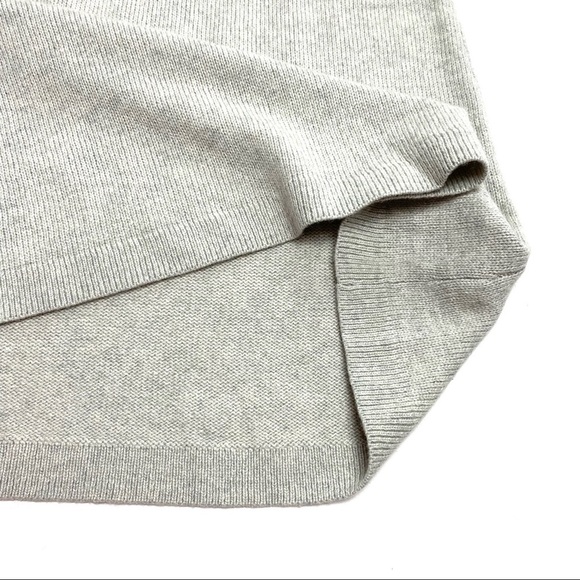 J.crew Cashmere Blend Wool Sleeveless Waist Bow Dress Light Gray - Picture 7 of 7